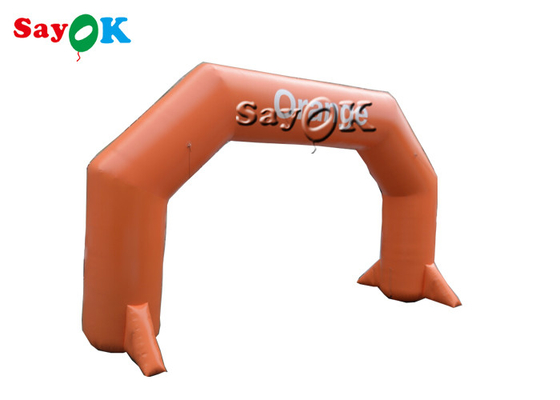 Arco inflable anaranjado de la entrada del PVC para la promoción de la publicidad del acontecimiento
