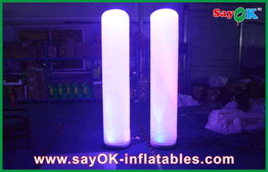 Altura inflable de la columna los 2m de la publicidad inflable de encargo del pilar del tubo de la iluminación