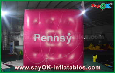 Globo inflable del cubo inflable rosado gigante del helio para promover