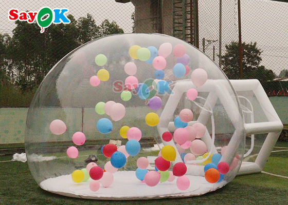 Los globos inflables burbujean sitio claro de la burbuja de la tienda de la bóveda de la familia de la burbuja transparente del banquete de boda para acampar