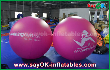 Globo inflable inflable rojo del helio de la publicidad al aire libre del globo del PVC del diámetro del gigante los 2m