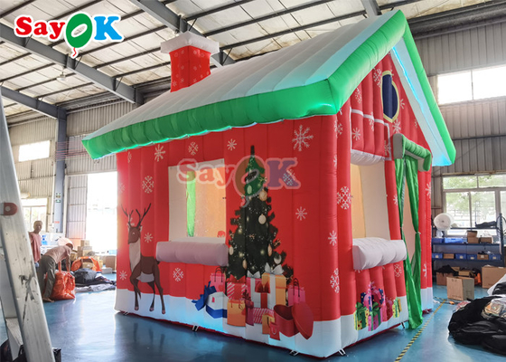 Casa de la tienda de campaña al aire libre de la casa inflable gigante de la Navidad del paño de Oxford