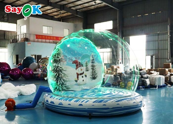 Gigante de la bola de nieve inflable de la fiesta de la cúpula de la burbuja explotar el globo de nieve de Navidad para el evento