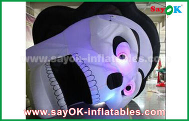 Decoraciones inflables ligeras del día de fiesta de Halloween LED, personajes de dibujos animados inflables esqueléticos humanos