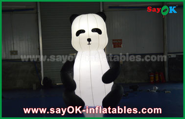 Productos inflables de encargo durables, historieta inflable animal de la panda para hacer publicidad