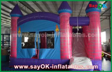 Deslizadores inflables de 0,55 mm PVC Deslizador inflables Dream Princess Castillo Trampolín