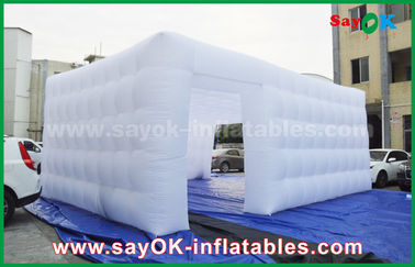la tienda inflable grande modifica la tienda inflable cuadrada del aire para requisitos particulares con la luz llevada Actitive al aire libre
