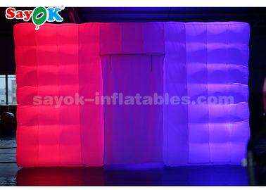 Tienda inflable del aire de la tienda de 6 hombres de la luz blanca inflable del cubo LED para el acontecimiento/el partido/la publicidad