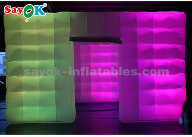 Tienda inflable del aire de la tienda de 6 hombres de la luz blanca inflable del cubo LED para el acontecimiento/el partido/la publicidad