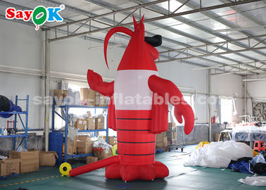 personajes de dibujos animados inflables de los cangrejos al aire libre rojos de los 4m para el festival de la langosta
