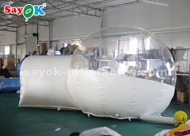 Tienda inflable al aire libre de la burbuja del PVC de 3M de la tienda transparente inflable para SGS ROHS del CE del patio trasero de la familia que acampa