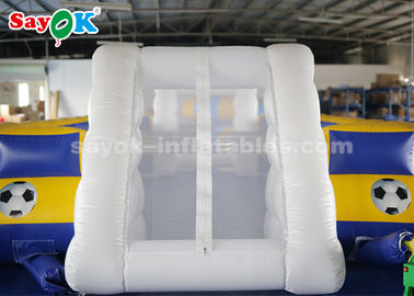 Campo de fútbol inflable del fútbol los 8*5m del PVC de la lona de los juegos inflables inflables gigantes de los deportes
