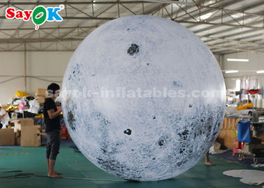 bola inflable del globo de la luna de la decoración de la iluminación de la publicidad gigante de 3M