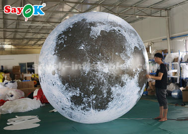 bola inflable del globo de la luna de la decoración de la iluminación de la publicidad gigante de 3M