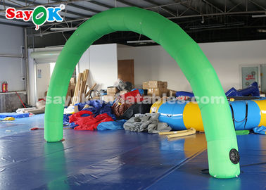 Arco inflable al aire libre/interior del arco inflable de la raza de la entrada con Logo Print Green Color
