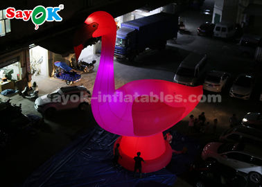 Balones de animales inflables Personajes de dibujos animados inflables rosados Flamenco inflables gigante de 10 metros de altura
