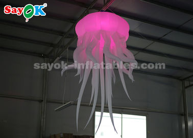 La decoración de la iluminación/el parque de atracciones inflables verdes explota brillar intensamente de las medusas