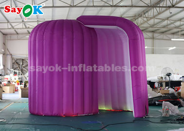 El caracol inflable de la tienda del partido forma el recinto inflable de la cabina de la foto de la luz del LED para la promoción