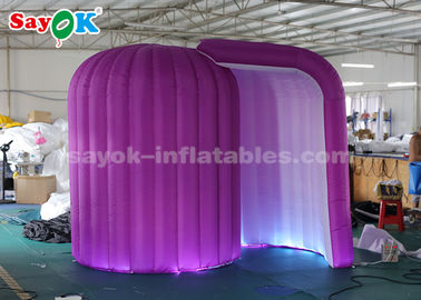 El caracol inflable de la tienda del partido forma el recinto inflable de la cabina de la foto de la luz del LED para la promoción