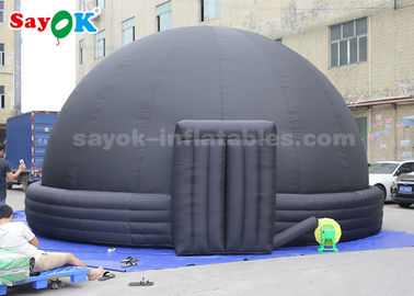 Tienda inflable negra de la bóveda del planetario de 7 metros para la exhibición de la ciencia de la educación del niño