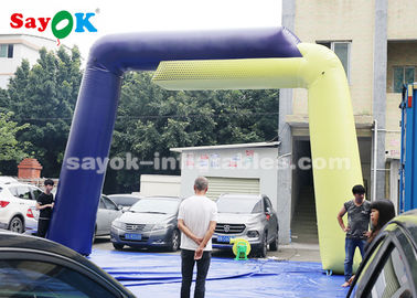 Arco inflable de la entrada del arco 7.6*4.9mH de la lona inflable de encargo del PVC para los acontecimientos/anuncio