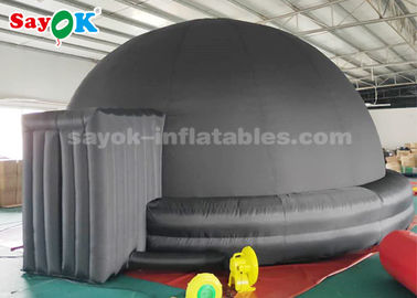 Tienda inflable de la bóveda del planetario del negro los 6m para el equipo de la educación escolar de los niños