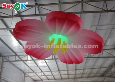 decoración inflable de la iluminación de la flor de la ejecución de la luz de 3M LED para casarse