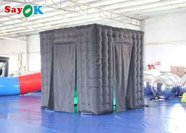 La cabina del acontecimiento exhibe la cabina inflable durable de la foto del cubo con el tamaño los 2.5*2.5*2.5m del ventilador