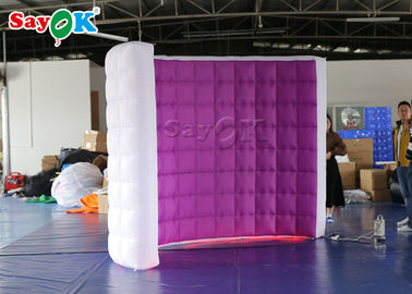 La cabina de la foto de la boda emplea la cabina inflable púrpura de la foto de la bomba de aire del LED para la publicidad/el festival