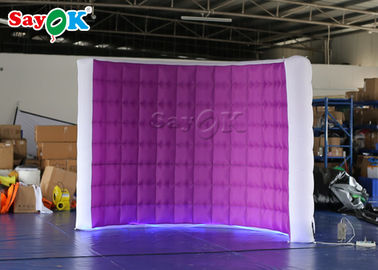 La cabina de la foto de la boda emplea la cabina inflable púrpura de la foto de la bomba de aire del LED para la publicidad/el festival