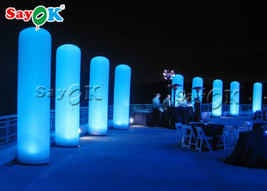 Pilar inflable de la columna de la aduana LED para casarse/decoración de la entrada de la etapa/del partido