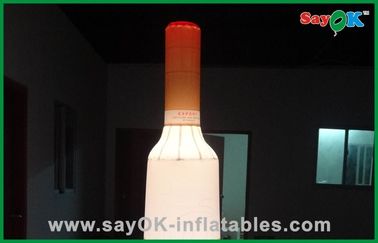 Decoración inflable de la iluminación de la botella de vino