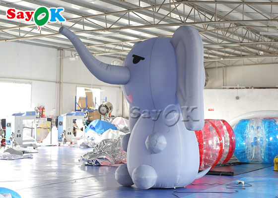 Desfile de elefantes inflables Personajes de dibujos animados inflables Elefante con soplador