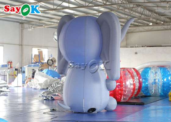 Desfile de elefantes inflables Personajes de dibujos animados inflables Elefante con soplador
