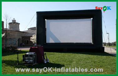 Pantalla inflable del teatro de la pantalla de la pantalla de proyector portátil desprendible al aire libre al aire libre del aire para el cine al aire libre