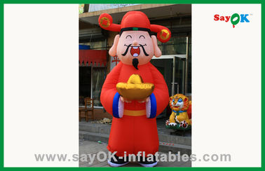 Personajes de dibujos animados inflables rojos / mascotas para la decoración