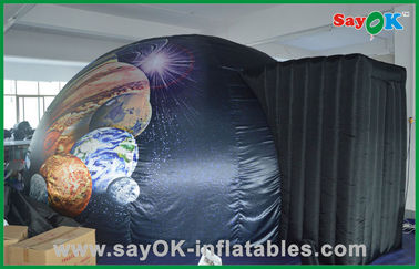 Tienda inflable comercial de la bóveda del negro inflable móvil casero del planetario