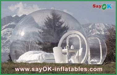 Tienda de campaña inflable transparente de la burbuja inflable al aire libre grande de la tienda para el hombre 2