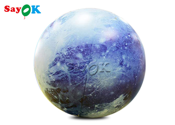 Modificado para requisitos particulares 40 pulgadas de la decoración de Plutón de globo de iluminación inflable del planeta