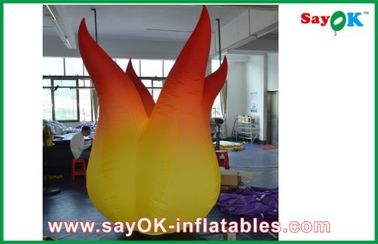 Fuego inflable rojo/del amarillo del fuego inflable de Ligthting para hacer publicidad