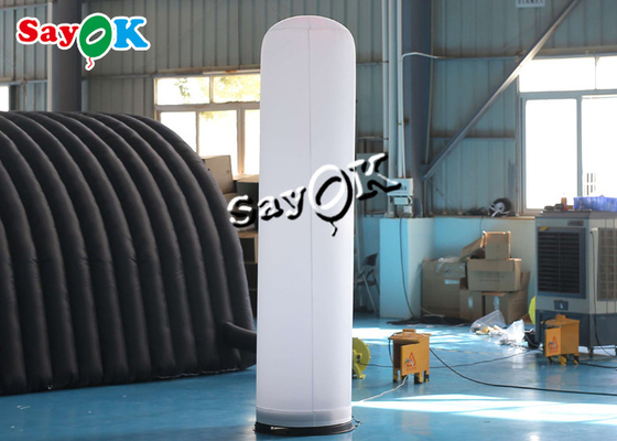 Columna inflable blanca de encargo del pilar del LED para la publicidad